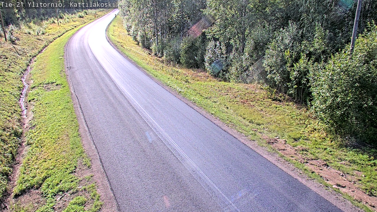 Weather Camera Image Väg 21 Övertorneå, Kattilakoski, Ylitornio, Lappi