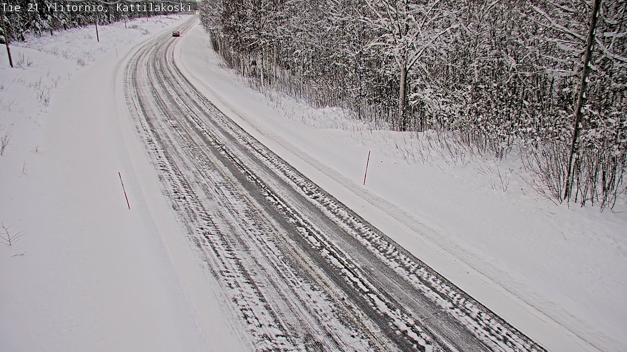 Weather Camera Image Väg 21 Övertorneå, Kattilakoski, Ylitornio, Lappi