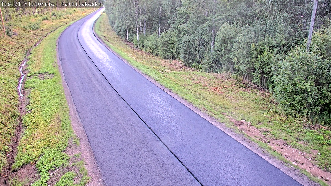 Weather Camera Image Väg 21 Övertorneå, Kattilakoski, Ylitornio, Lappi