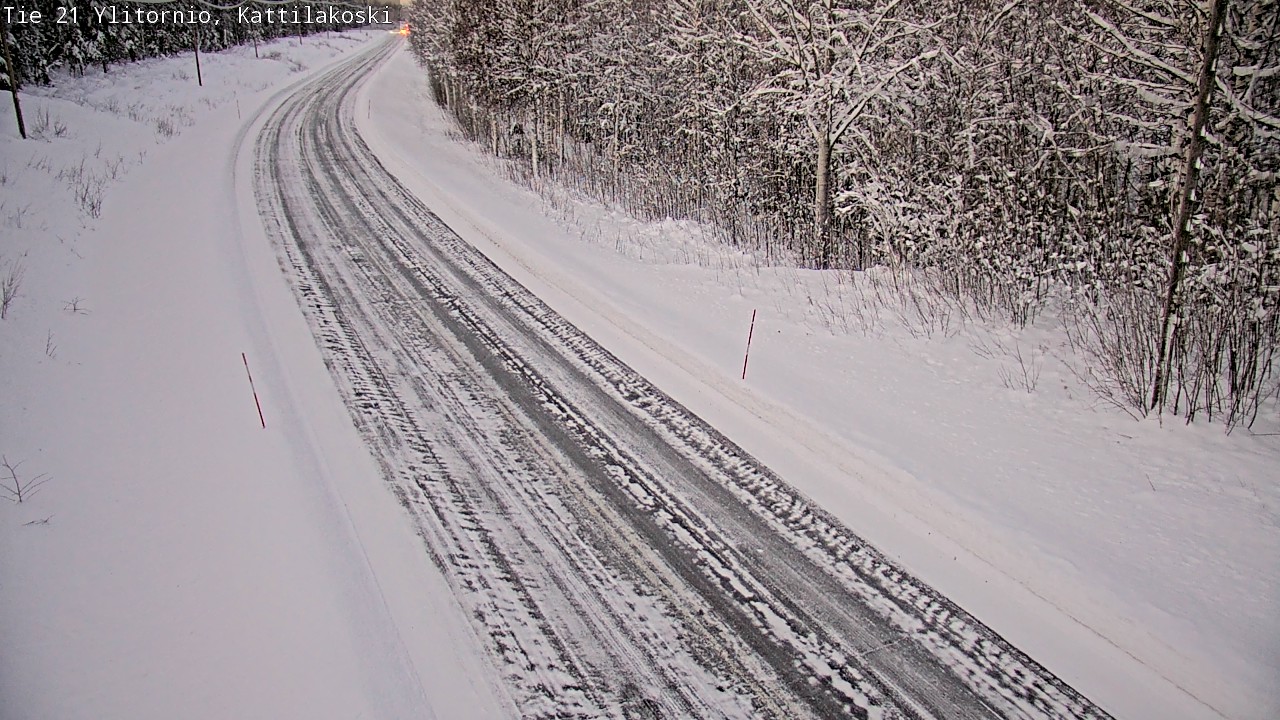 Weather Camera Image Väg 21 Övertorneå, Kattilakoski, Ylitornio, Lappi