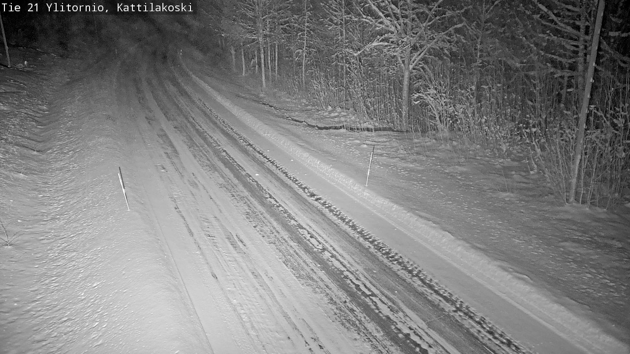 Weather Camera Image Väg 21 Övertorneå, Kattilakoski, Ylitornio, Lappi