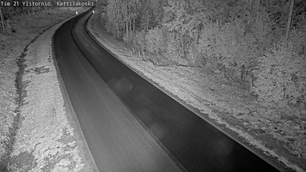 Weather Camera Image Väg 21 Övertorneå, Kattilakoski, Ylitornio, Lappi