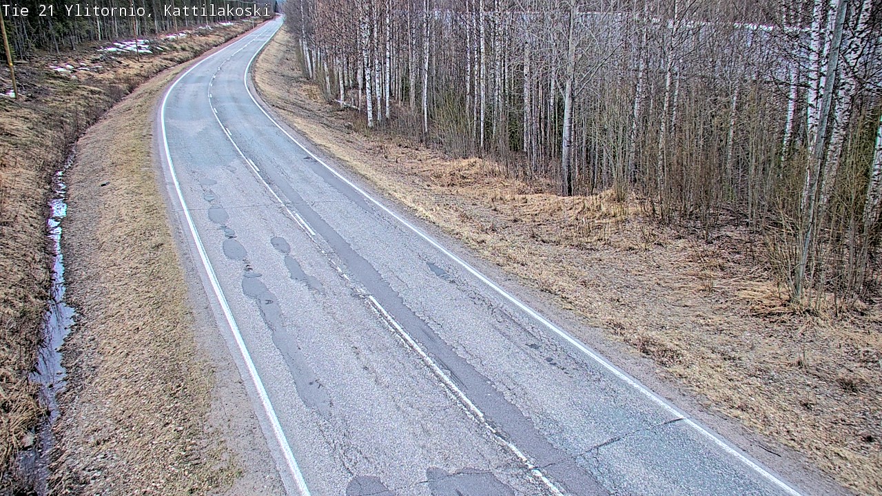 Weather Camera Image Road 21 Ylitornio, Kattilakoski, Ylitornio, Lappi