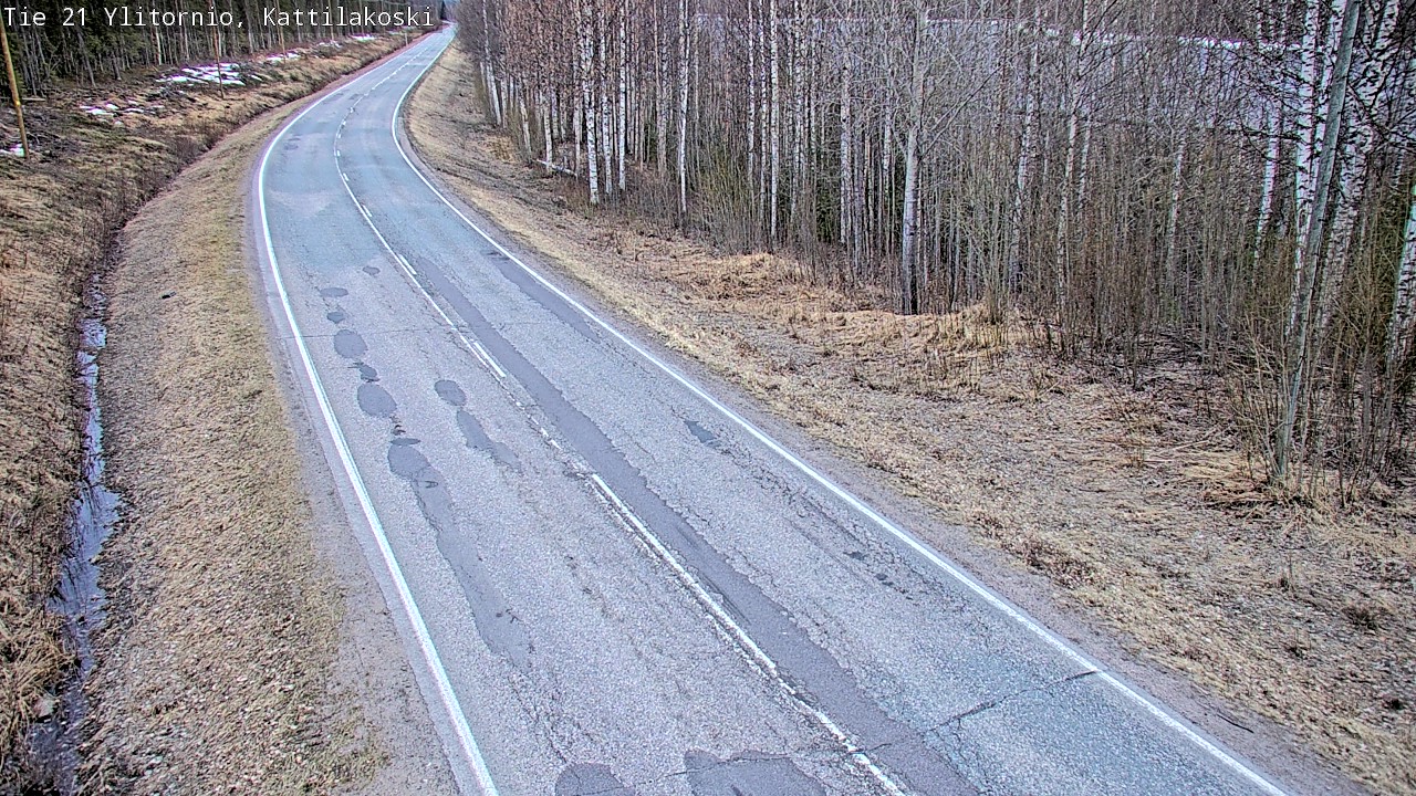 Weather Camera Image Road 21 Ylitornio, Kattilakoski, Ylitornio, Lappi