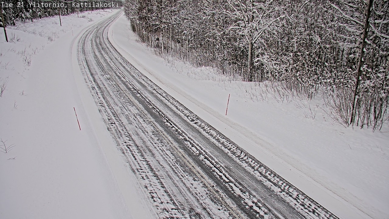 Weather Camera Image Väg 21 Övertorneå, Kattilakoski, Ylitornio, Lappi