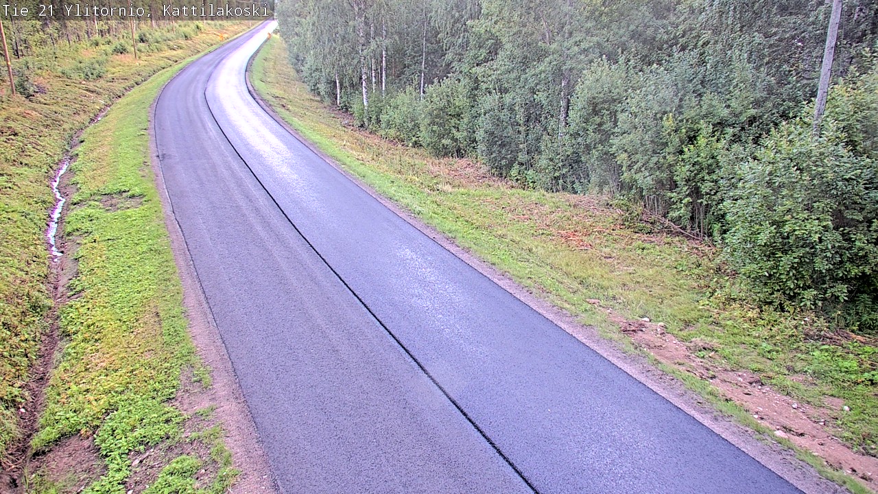 Weather Camera Image Väg 21 Övertorneå, Kattilakoski, Ylitornio, Lappi