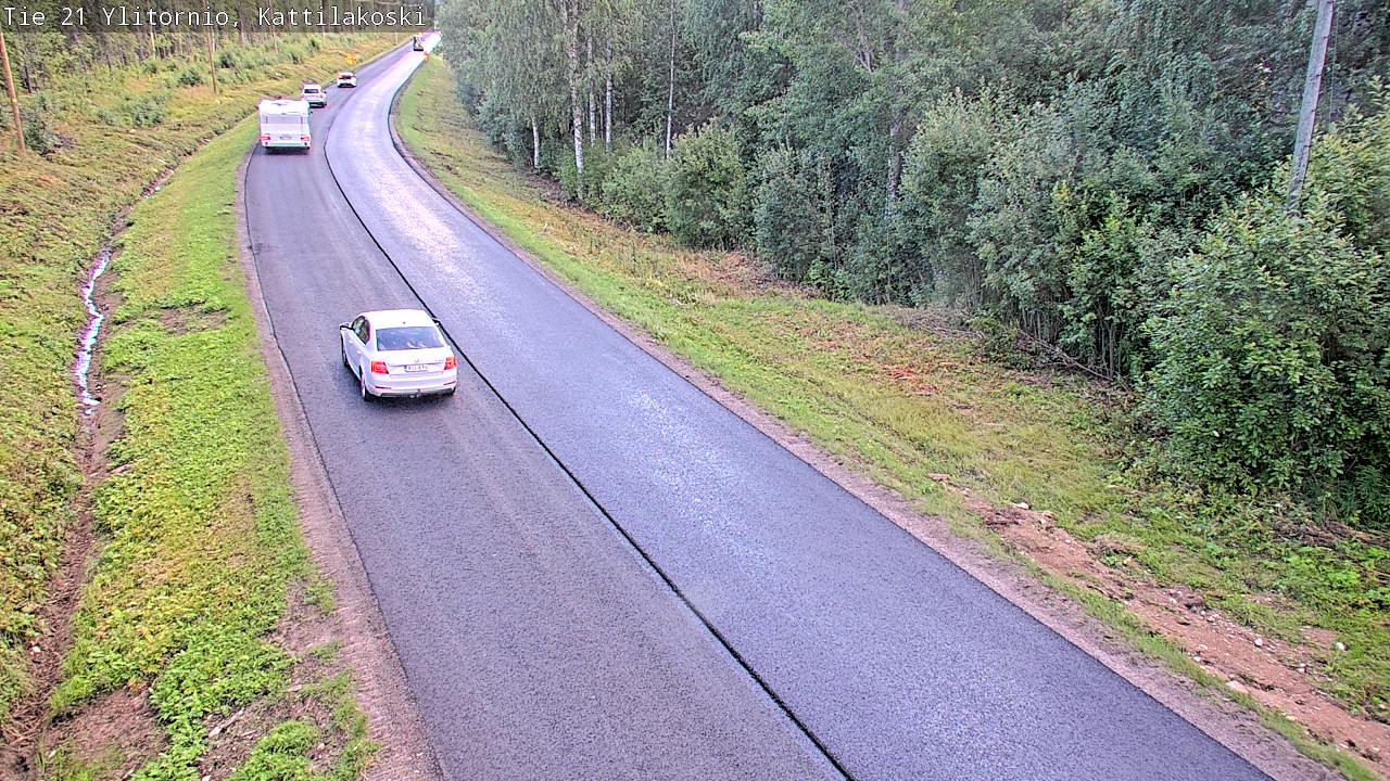 Weather Camera Image Väg 21 Övertorneå, Kattilakoski, Ylitornio, Lappi
