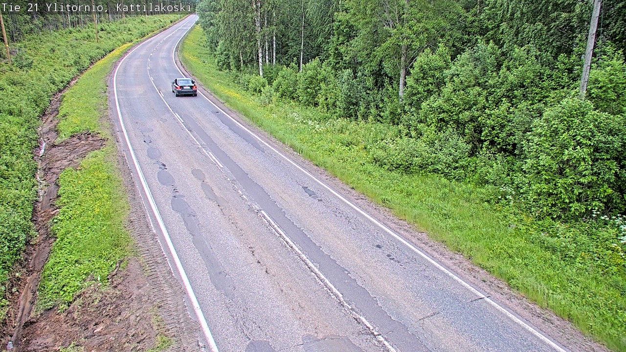 Weather Camera Image Road 21 Ylitornio, Kattilakoski, Ylitornio, Lappi