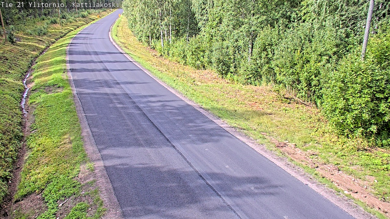 Weather Camera Image Väg 21 Övertorneå, Kattilakoski, Ylitornio, Lappi