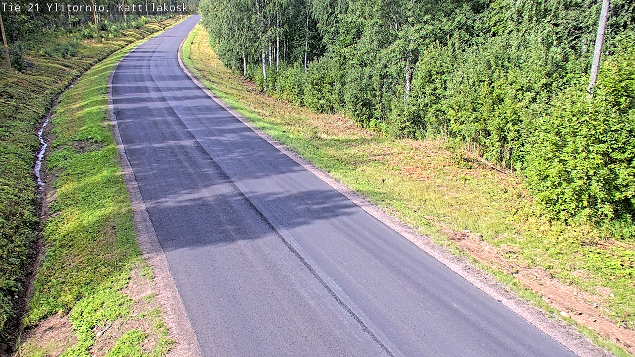 Weather Camera Image Väg 21 Övertorneå, Kattilakoski, Ylitornio, Lappi