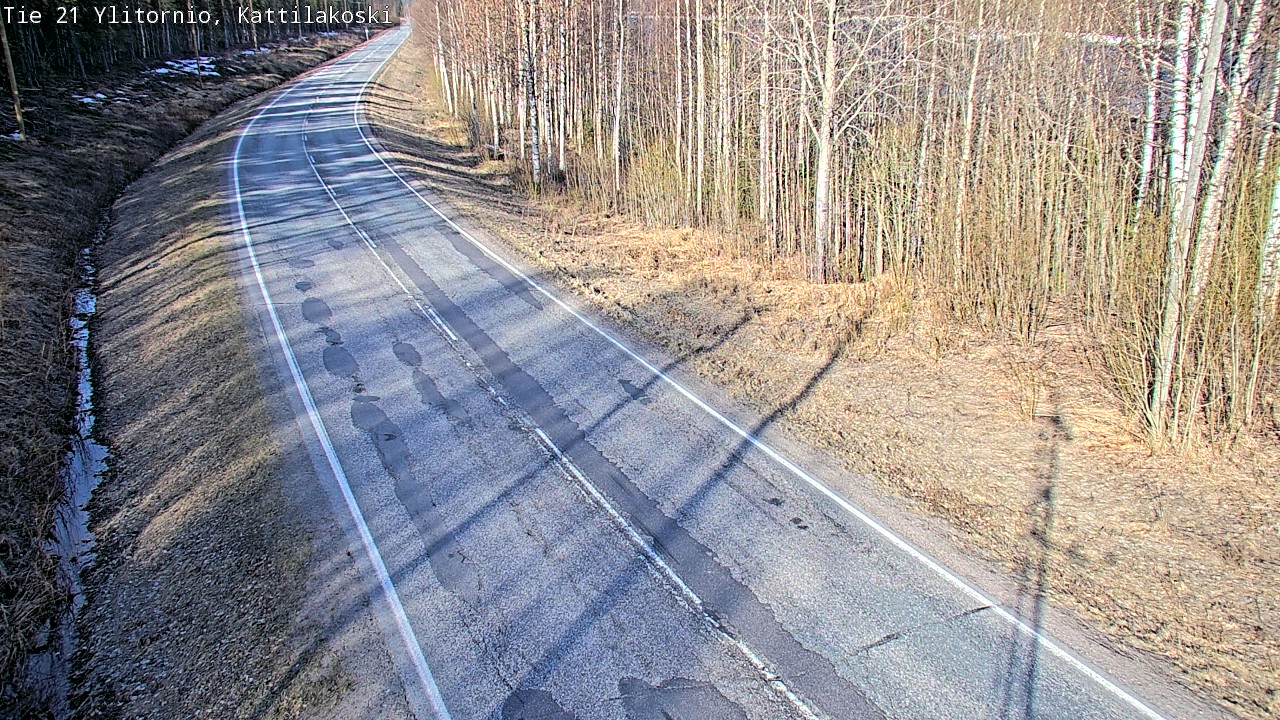 Weather Camera Image Road 21 Ylitornio, Kattilakoski, Ylitornio, Lappi