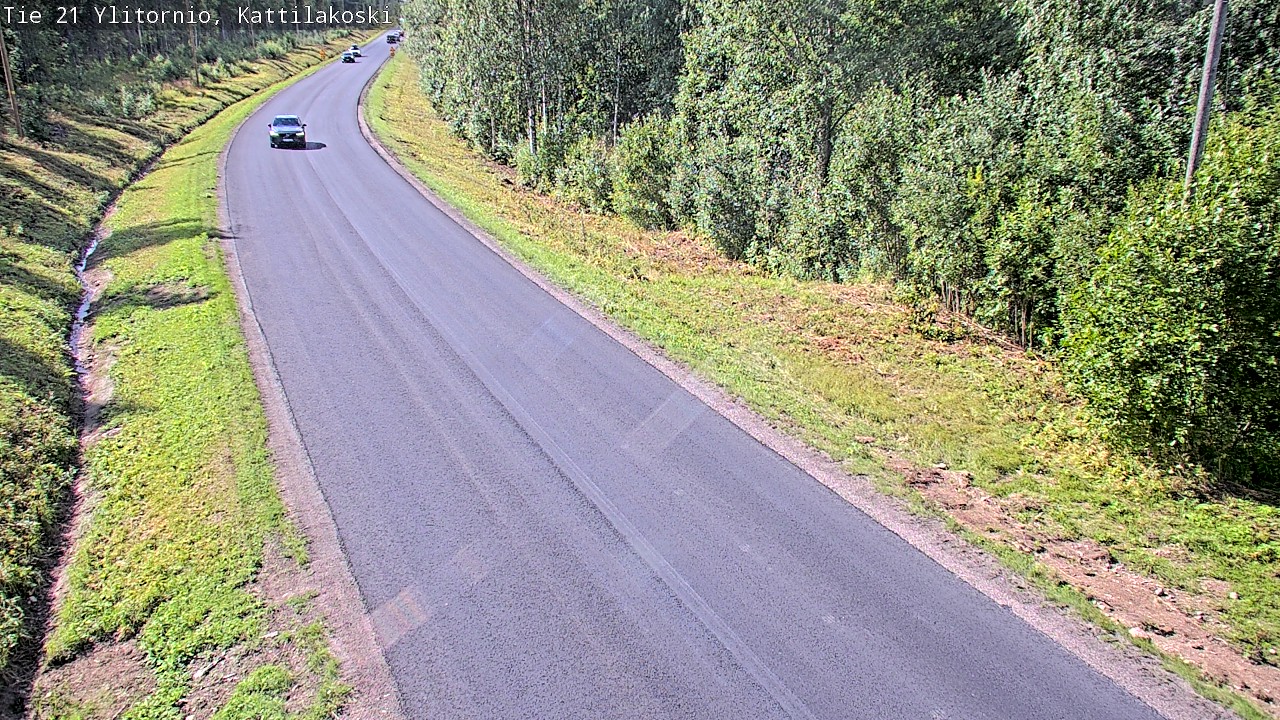 Weather Camera Image Väg 21 Övertorneå, Kattilakoski, Ylitornio, Lappi