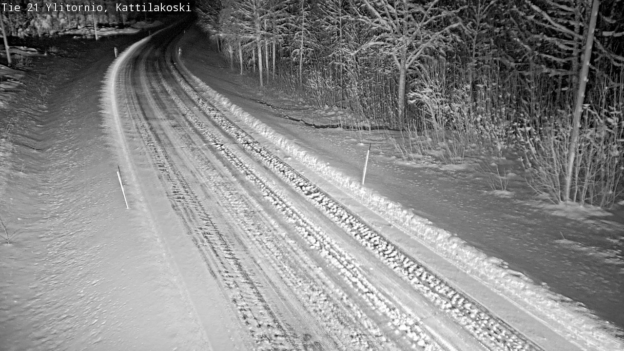 Weather Camera Image Väg 21 Övertorneå, Kattilakoski, Ylitornio, Lappi