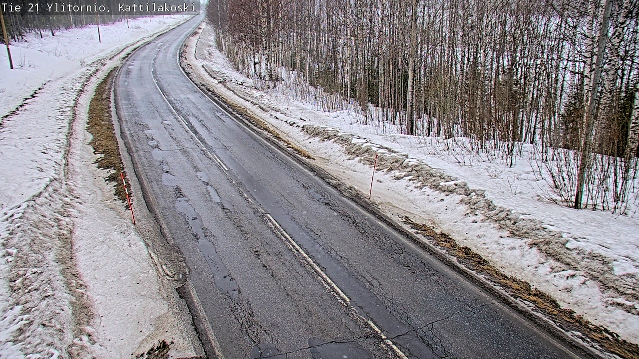 Weather Camera Image Road 21 Ylitornio, Kattilakoski, Ylitornio, Lappi