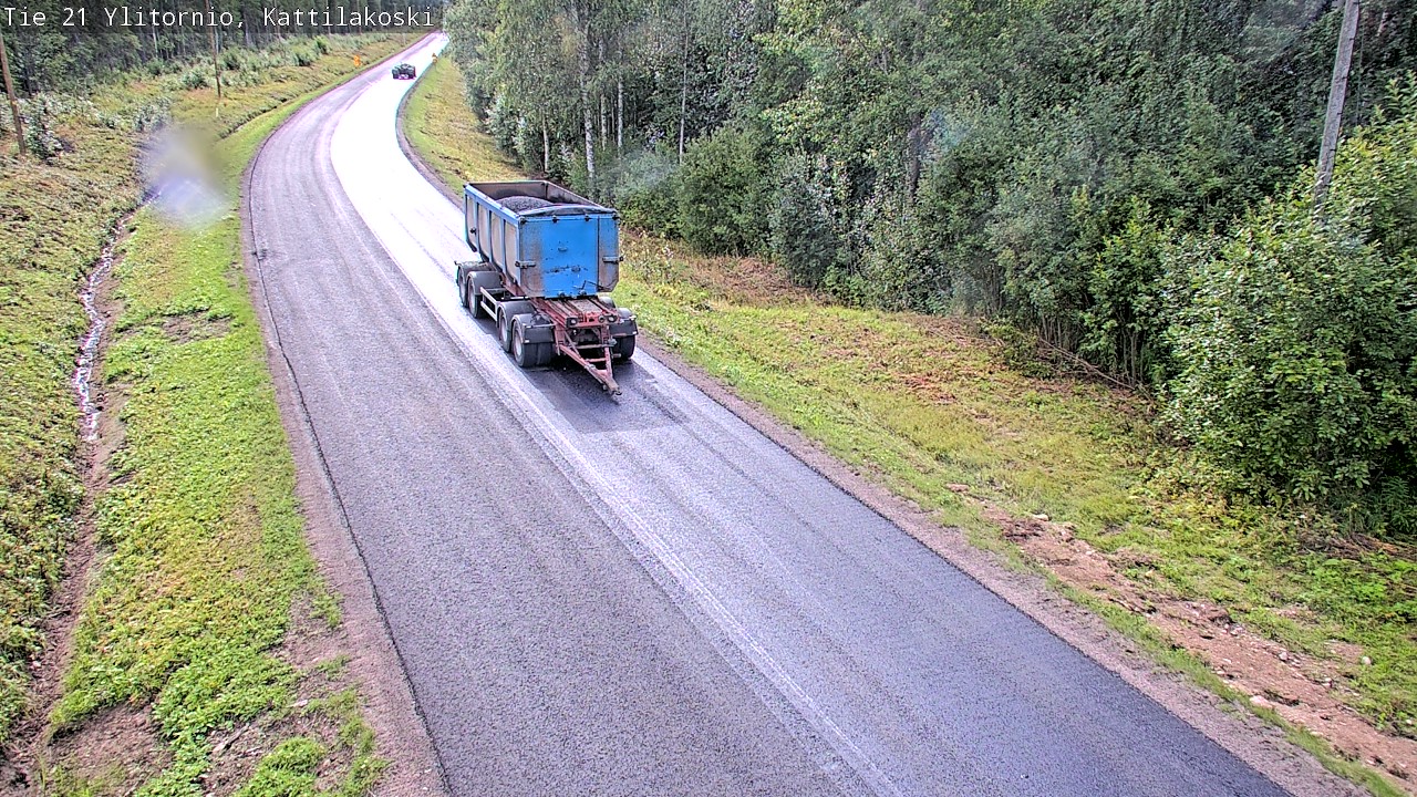 Weather Camera Image Väg 21 Övertorneå, Kattilakoski, Ylitornio, Lappi