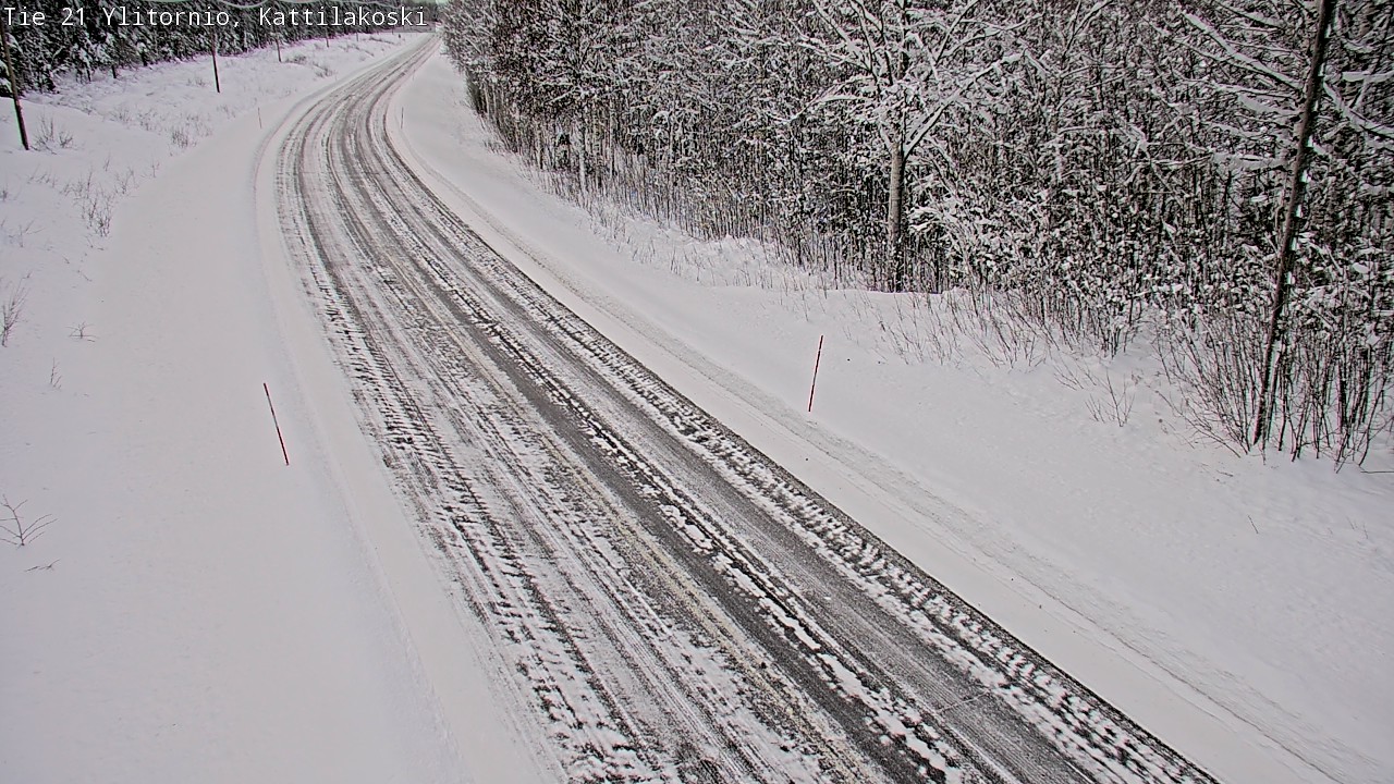 Weather Camera Image Väg 21 Övertorneå, Kattilakoski, Ylitornio, Lappi