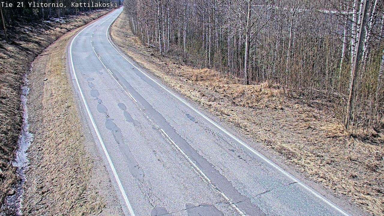 Weather Camera Image Road 21 Ylitornio, Kattilakoski, Ylitornio, Lappi