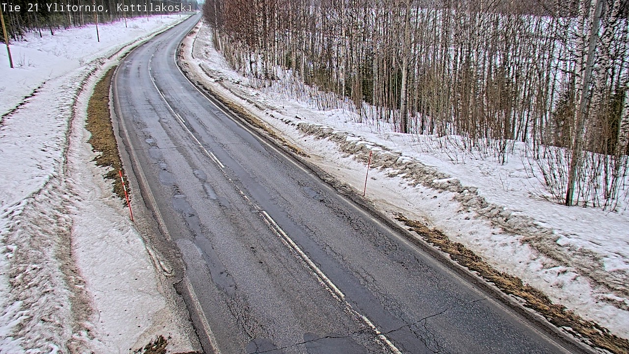 Weather Camera Image Road 21 Ylitornio, Kattilakoski, Ylitornio, Lappi