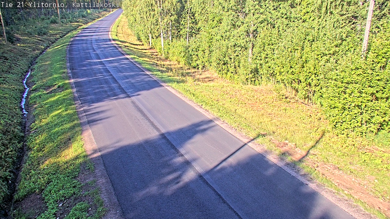 Weather Camera Image Väg 21 Övertorneå, Kattilakoski, Ylitornio, Lappi