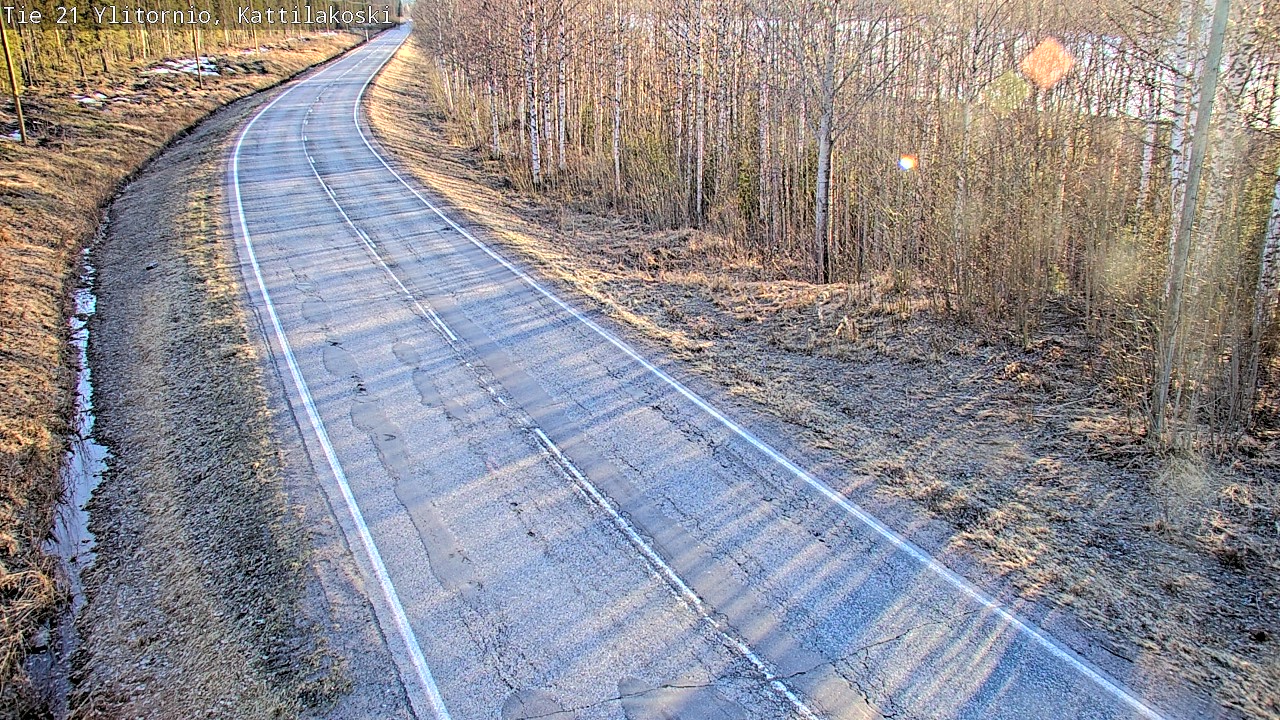 Weather Camera Image Väg 21 Övertorneå, Kattilakoski, Ylitornio, Lappi