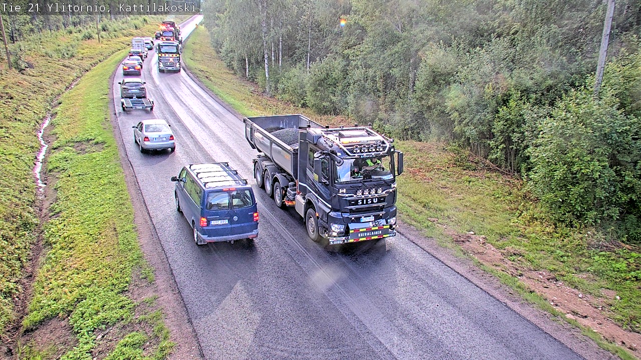 Weather Camera Image Väg 21 Övertorneå, Kattilakoski, Ylitornio, Lappi