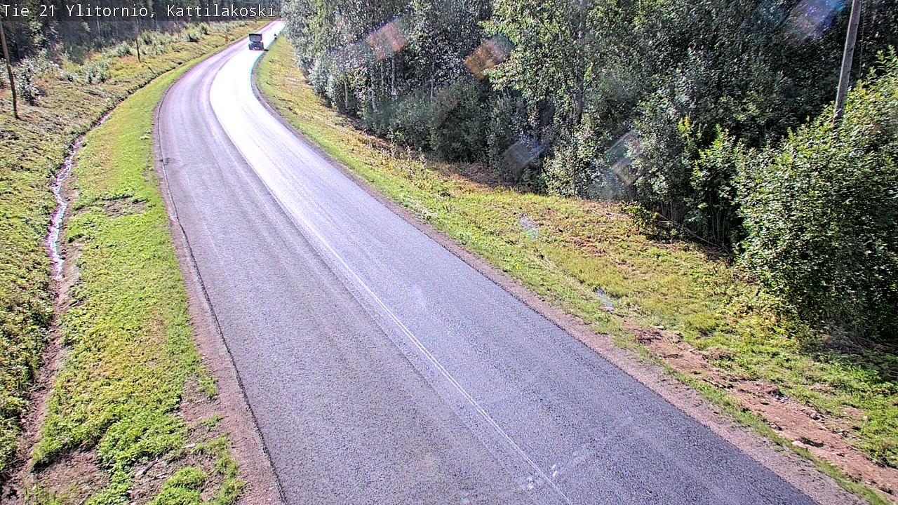Weather Camera Image Väg 21 Övertorneå, Kattilakoski, Ylitornio, Lappi