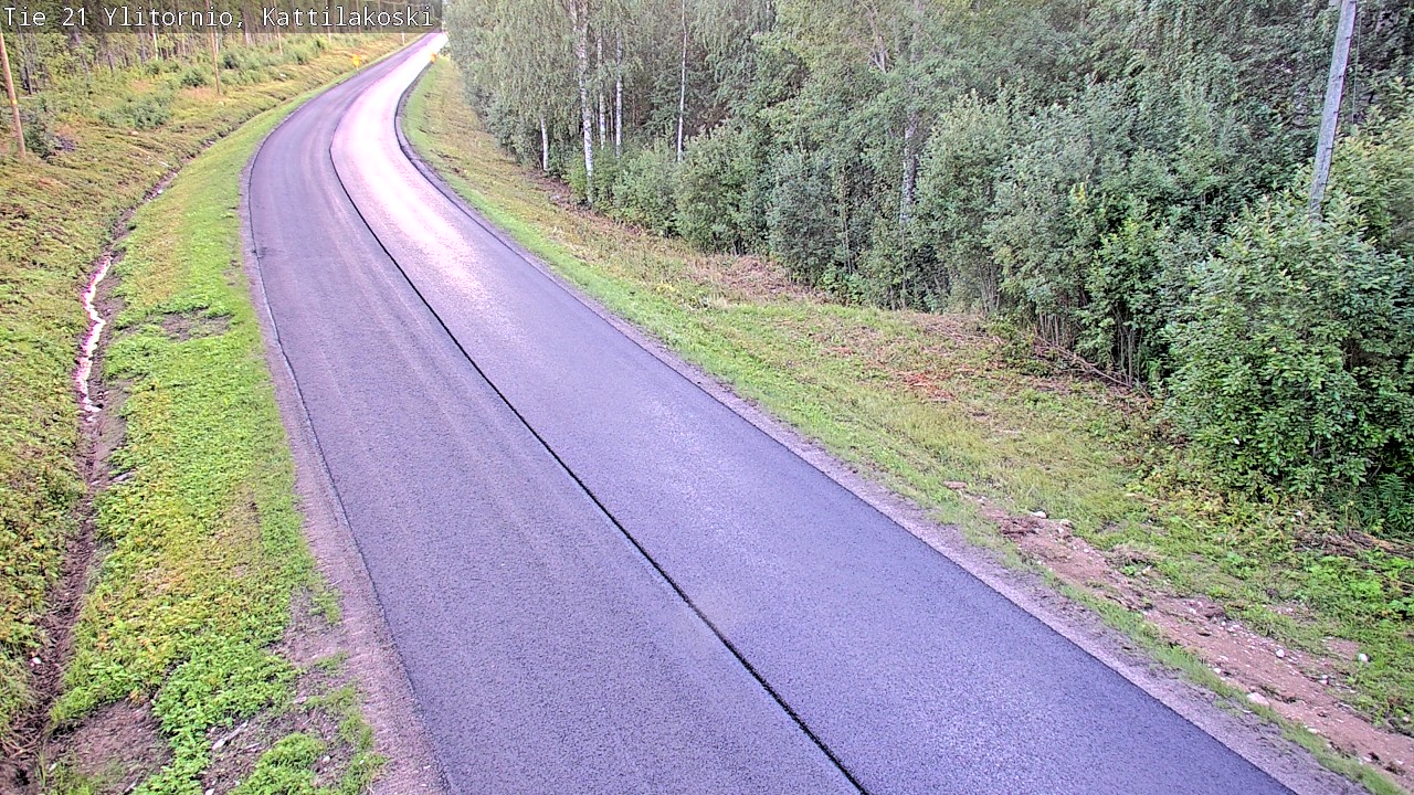 Weather Camera Image Väg 21 Övertorneå, Kattilakoski, Ylitornio, Lappi