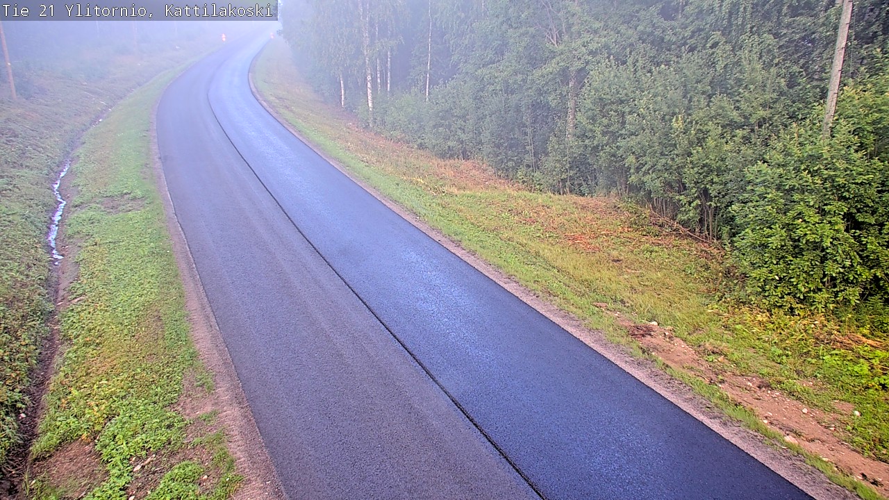 Weather Camera Image Väg 21 Övertorneå, Kattilakoski, Ylitornio, Lappi