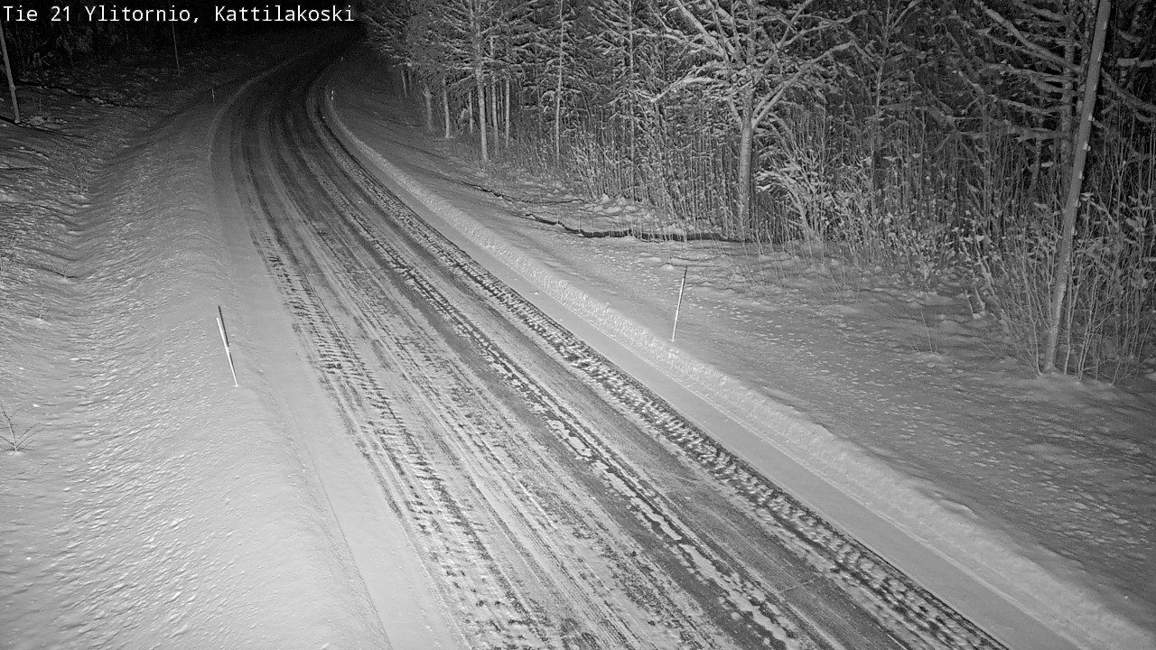 Weather Camera Image Road 21 Ylitornio, Kattilakoski, Ylitornio, Lappi