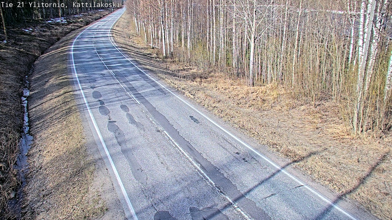 Weather Camera Image Road 21 Ylitornio, Kattilakoski, Ylitornio, Lappi