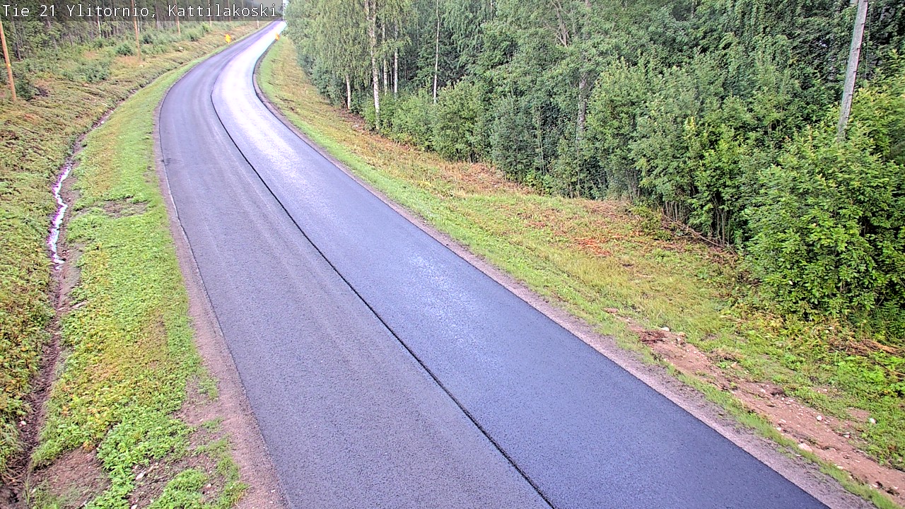 Weather Camera Image Väg 21 Övertorneå, Kattilakoski, Ylitornio, Lappi