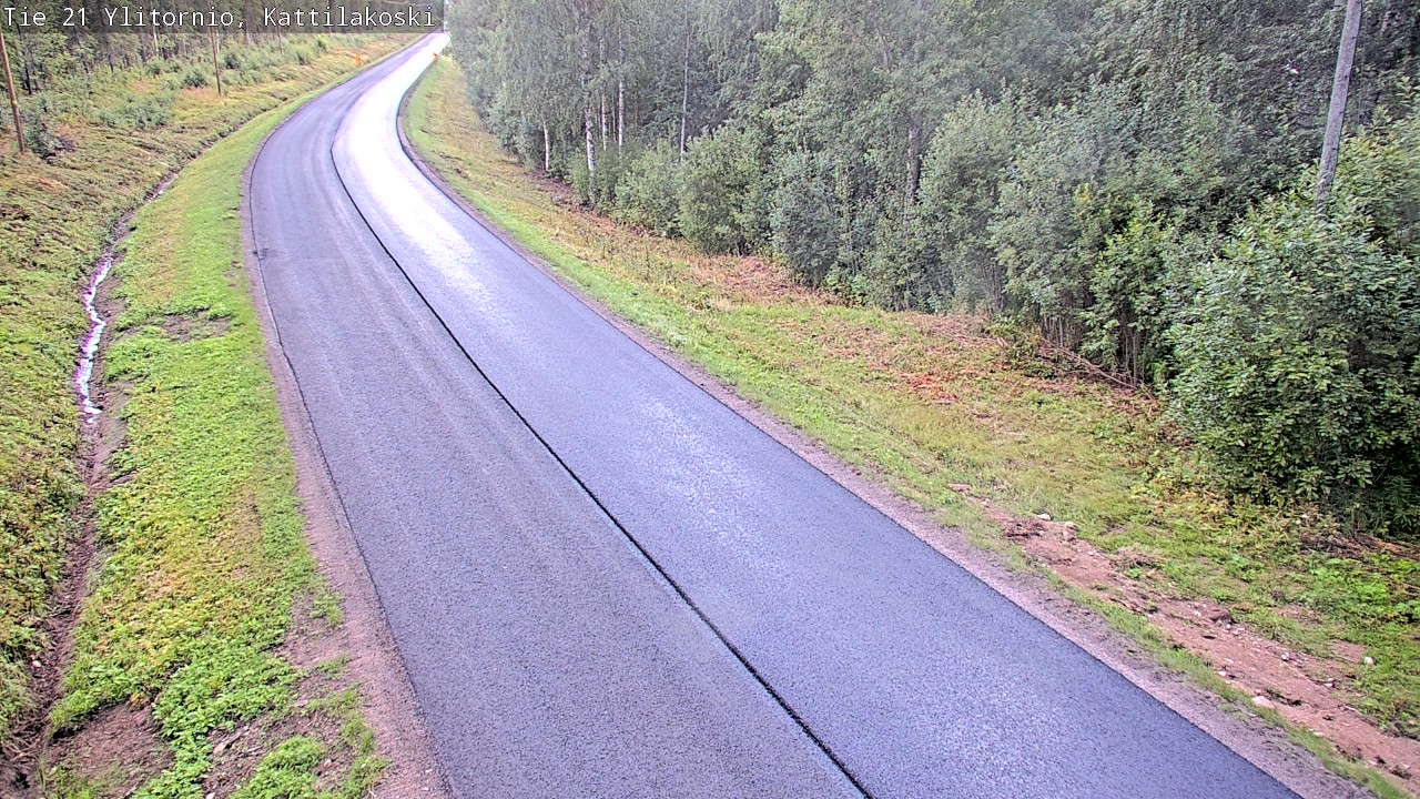 Weather Camera Image Väg 21 Övertorneå, Kattilakoski, Ylitornio, Lappi