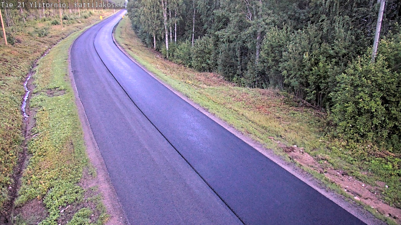 Weather Camera Image Väg 21 Övertorneå, Kattilakoski, Ylitornio, Lappi