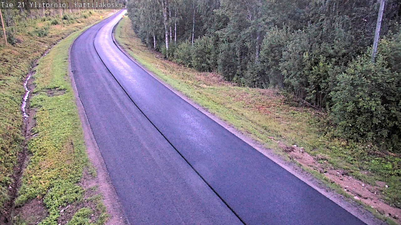 Weather Camera Image Väg 21 Övertorneå, Kattilakoski, Ylitornio, Lappi