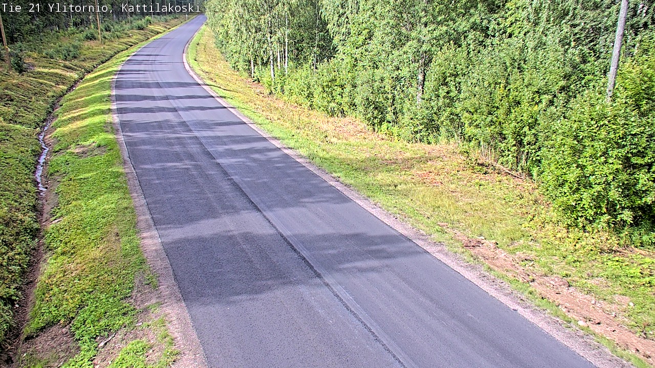 Weather Camera Image Väg 21 Övertorneå, Kattilakoski, Ylitornio, Lappi