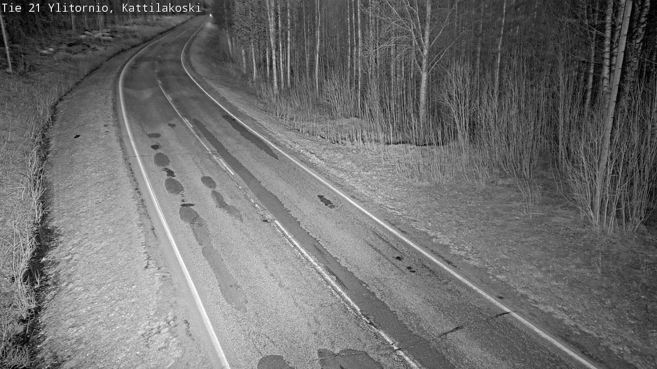 Weather Camera Image Väg 21 Övertorneå, Kattilakoski, Ylitornio, Lappi