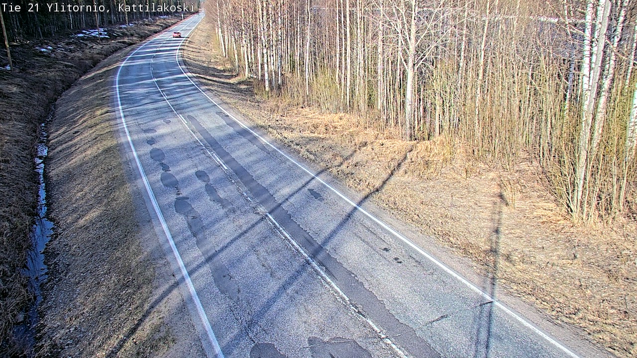 Weather Camera Image Road 21 Ylitornio, Kattilakoski, Ylitornio, Lappi