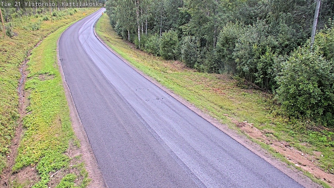 Weather Camera Image Väg 21 Övertorneå, Kattilakoski, Ylitornio, Lappi