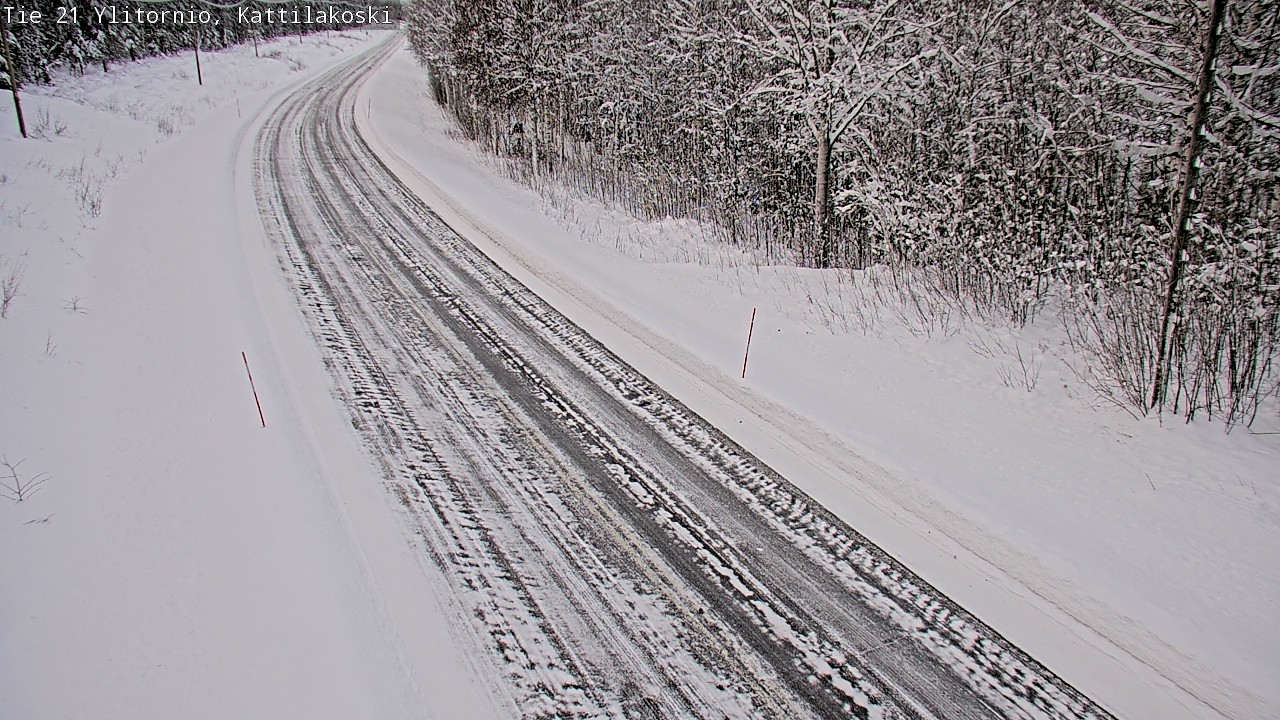 Weather Camera Image Väg 21 Övertorneå, Kattilakoski, Ylitornio, Lappi