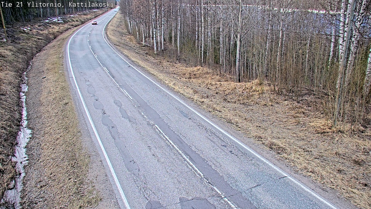 Weather Camera Image Road 21 Ylitornio, Kattilakoski, Ylitornio, Lappi