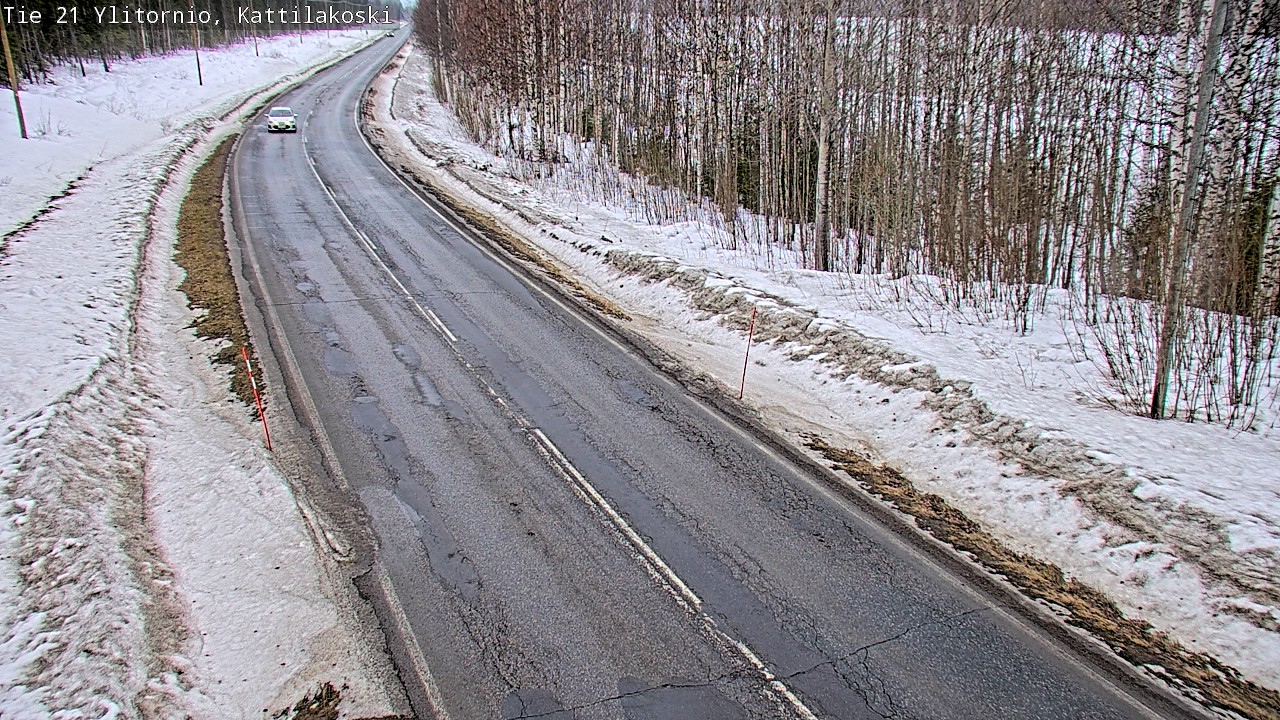 Weather Camera Image Road 21 Ylitornio, Kattilakoski, Ylitornio, Lappi