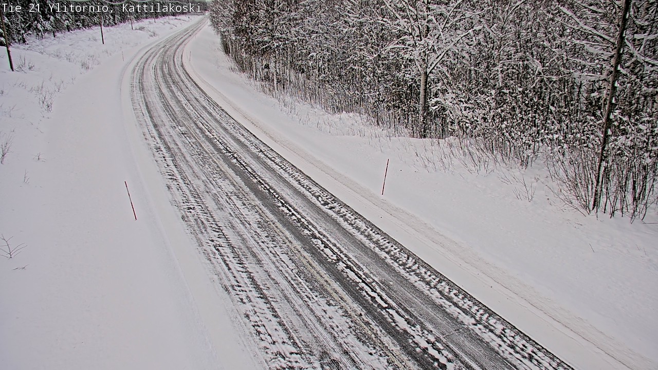 Weather Camera Image Väg 21 Övertorneå, Kattilakoski, Ylitornio, Lappi