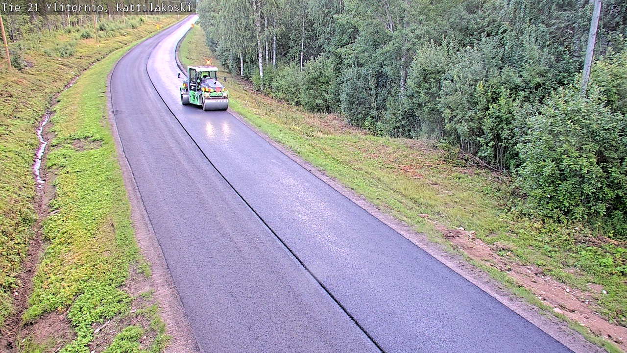 Weather Camera Image Väg 21 Övertorneå, Kattilakoski, Ylitornio, Lappi