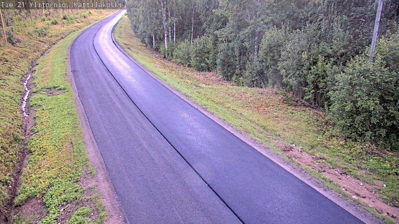 Weather Camera Image Väg 21 Övertorneå, Kattilakoski, Ylitornio, Lappi