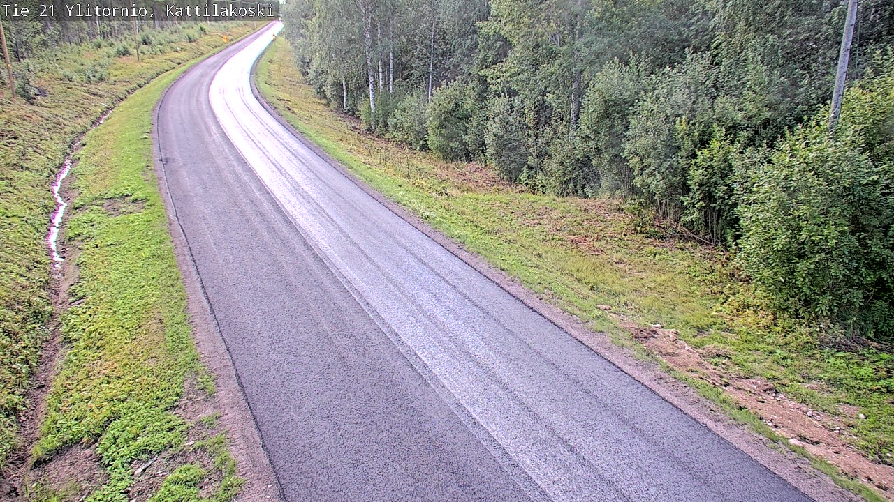 Weather Camera Image Väg 21 Övertorneå, Kattilakoski, Ylitornio, Lappi
