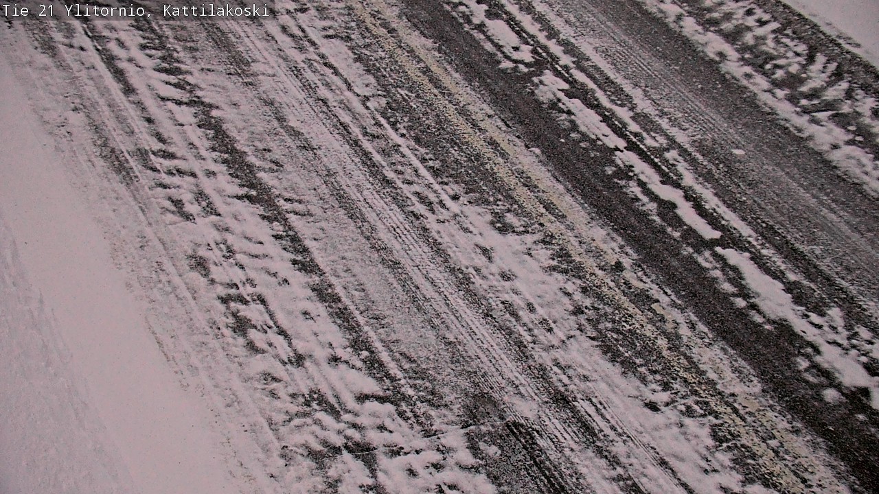 Weather Camera Image Väg 21 Övertorneå, Kattilakoski, Ylitornio, Lappi