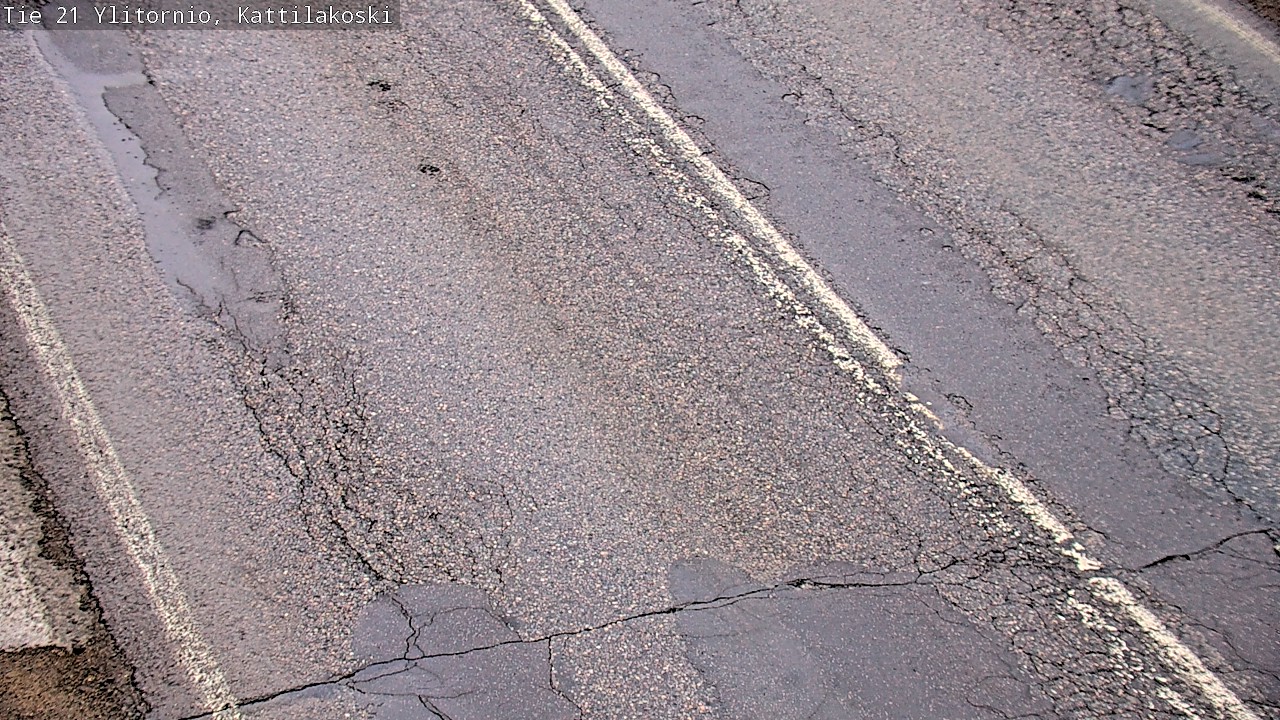 Weather Camera Image Väg 21 Övertorneå, Kattilakoski, Ylitornio, Lappi