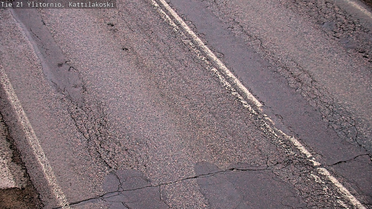 Weather Camera Image Väg 21 Övertorneå, Kattilakoski, Ylitornio, Lappi