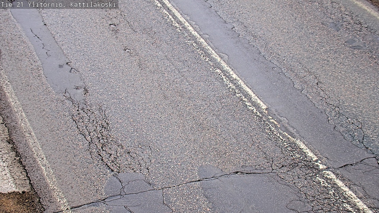 Weather Camera Image Väg 21 Övertorneå, Kattilakoski, Ylitornio, Lappi