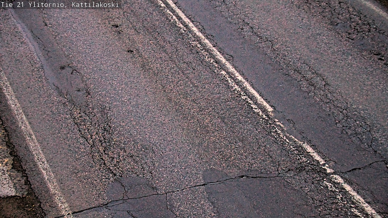 Weather Camera Image Väg 21 Övertorneå, Kattilakoski, Ylitornio, Lappi